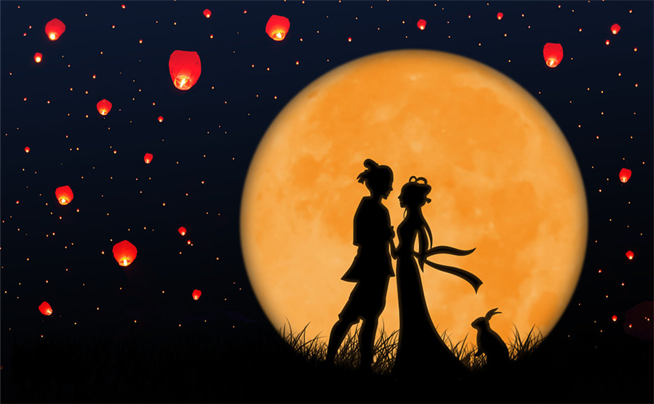 「2018-09-24」The moon becomes round, which indicates the reunion of people.美图壁纸
